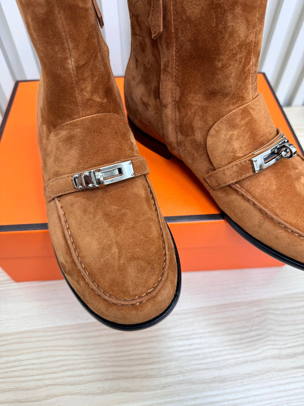 HM Kelsy Ankle Boot Brown Suede 466595