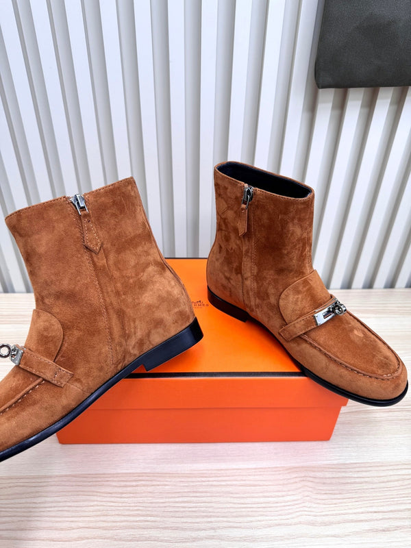 HM Kelsy Ankle Boot Brown Suede 466595