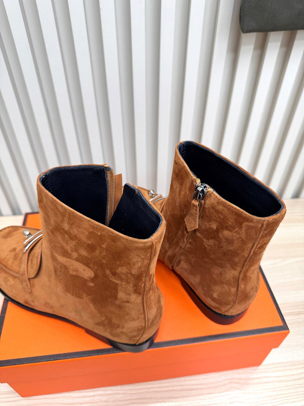 HM Kelsy Ankle Boot Brown Suede 466595