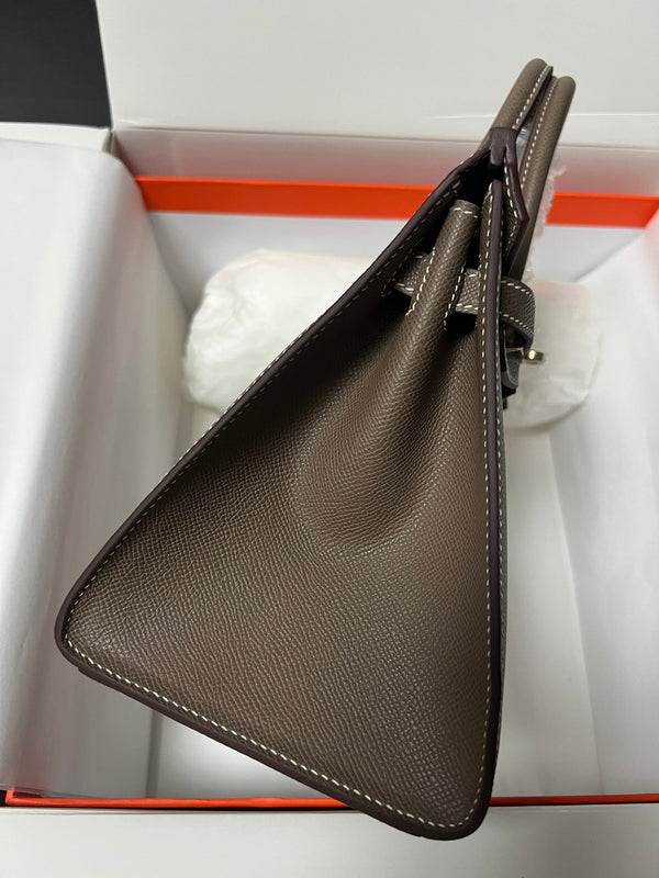 HM BIRKIN SELLIER VERT DE GRIS EPSOM LEATHER GOLD HARDWARE