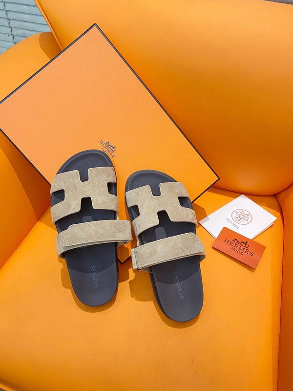 chypre sandal beige esquisse suede black calfskin