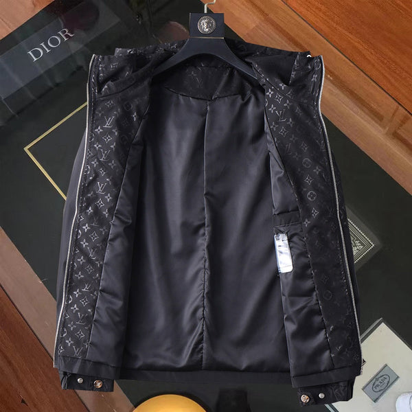 GIACCA CON CAPPUCCIO NERA LV 238990