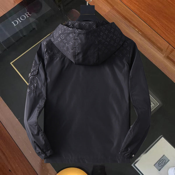 GIACCA CON CAPPUCCIO NERA LV 238990