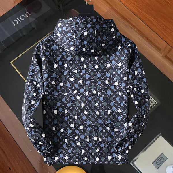 GIACCA CON CAPPUCCIO MONOGRAMMA NERO LV 238997