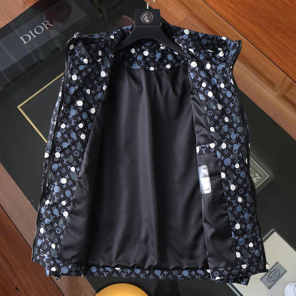 GIACCA CON CAPPUCCIO MONOGRAMMA NERO LV 238997