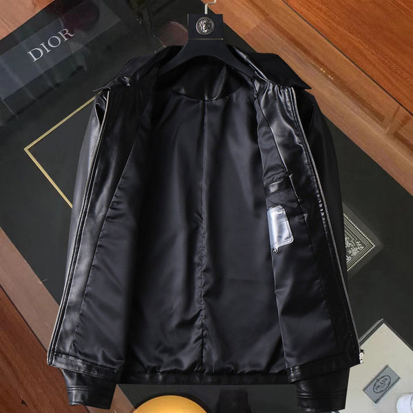 GIACCA IN PELLE DI AGNELLO NERA LV 238998