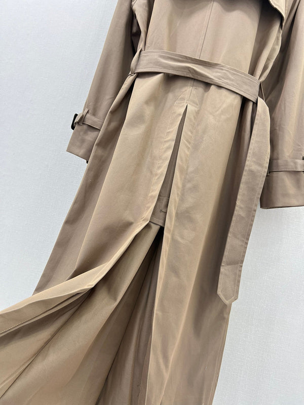 Celine 25 Trench Coat Khaki Wool 299519