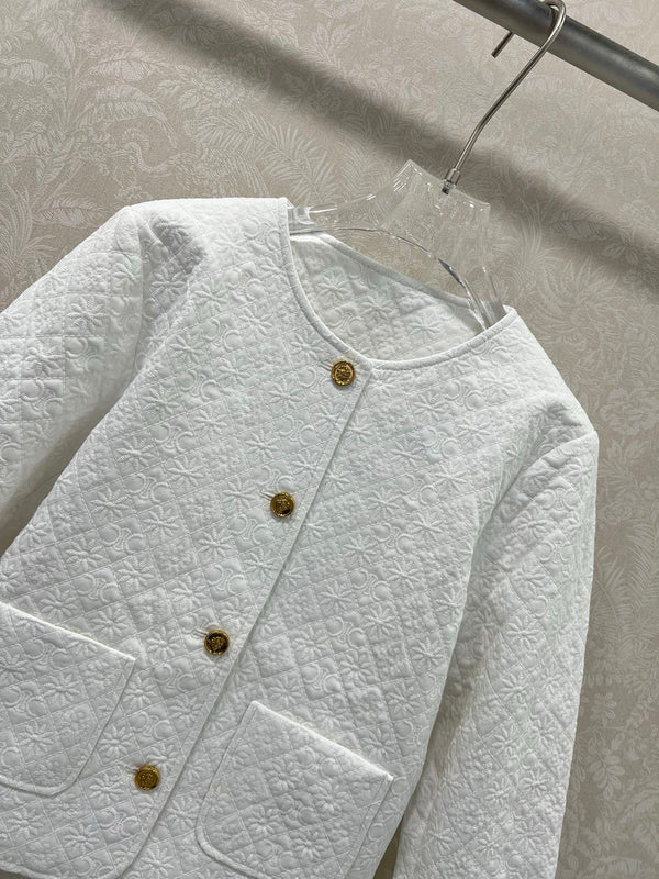 Celine 25 Jacquard Cotton Twill Jacket 292272