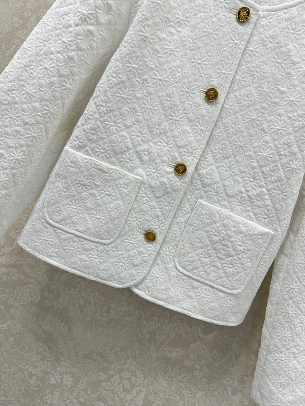 Celine 25 Jacquard Cotton Twill Jacket 292272