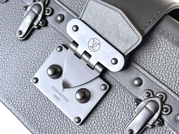 BAULE PICCOLO 20 IN PELLE DI VITELLO NERO