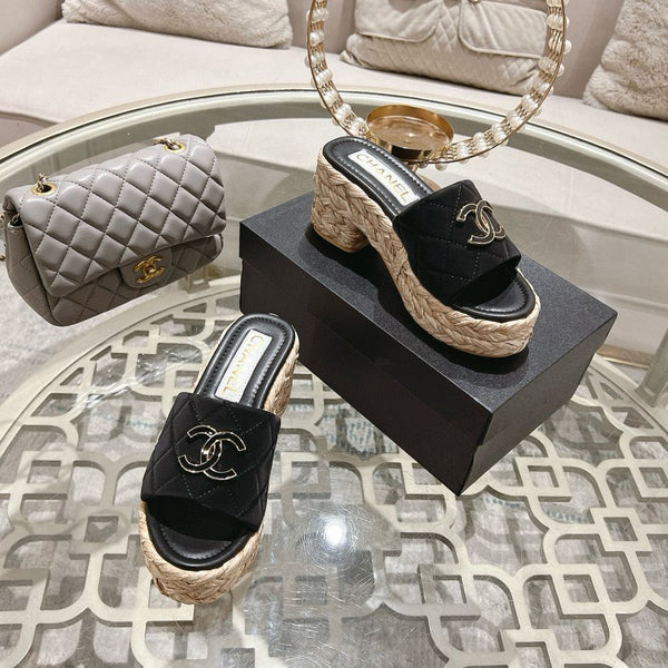 CC Espadrilles Platform Canvas