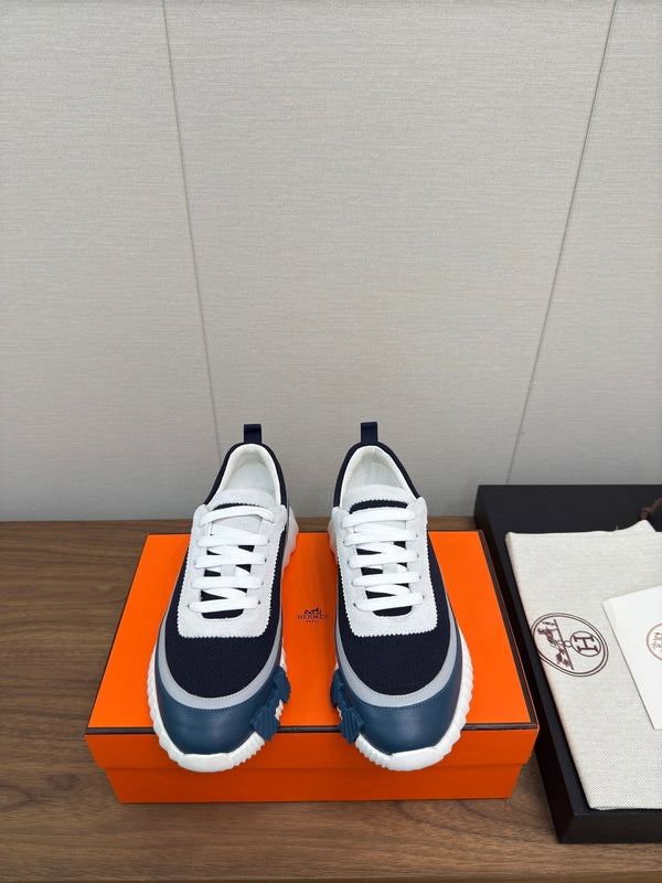 HM Bouncing Sneaker Black Mix Blue Green Fabric 213520