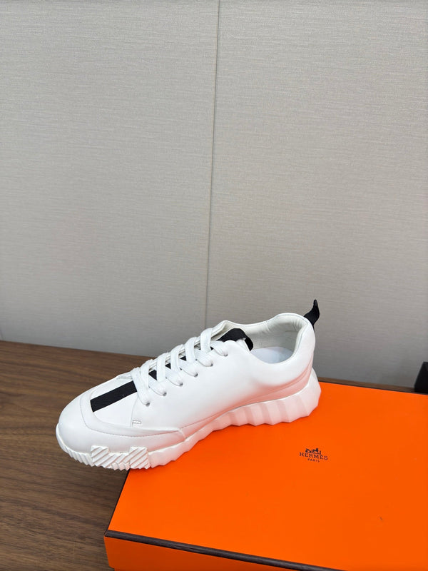 HM Bouncing Sneaker White mix Black Calfskin 213523