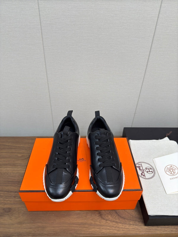 HM Bouncing Sneaker Black mix White Calfskin 213525