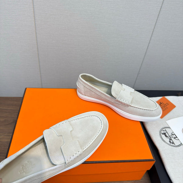 Mocassini HM 25 in pelle di vacchetta bianca 329171