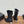 CC 25B Double C Giant Pearl Ankle Boots 50mm Black Sheepskin 465702