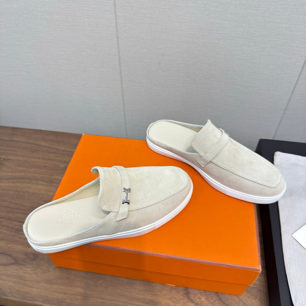 HM 25s Like Mule White Suede Rubber 465663