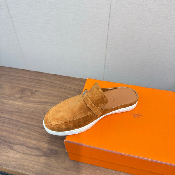 HM 25s Like Mule Brown Suede Rubber 465664