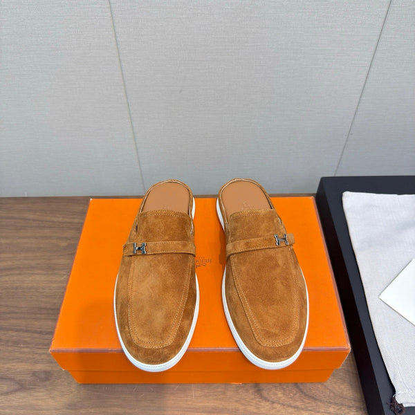 HM 25s Like Mule Brown Suede Rubber 465664