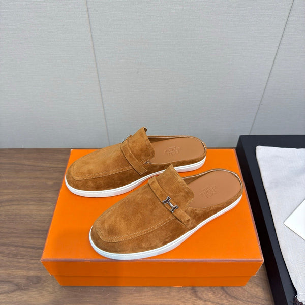 HM 25s Like Mule Brown Suede Rubber 465664