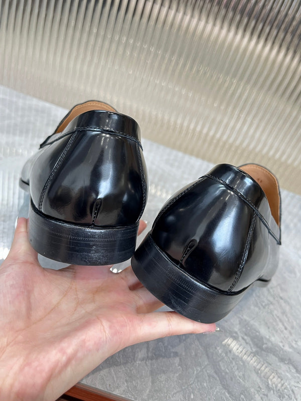 MOCASSINO HM DESTIN IN PELLE DI VITELLO NERA LUCIDA