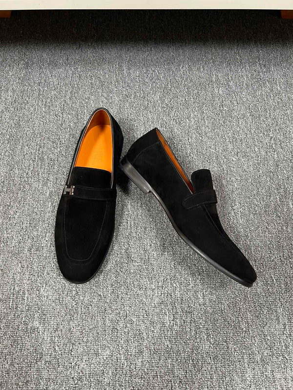 HM GIOVANNI LOAFER BLACK SUEDE