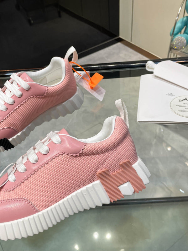 HM Bouncing Sneakers Pink Mesh and Sport Goatskin 531338