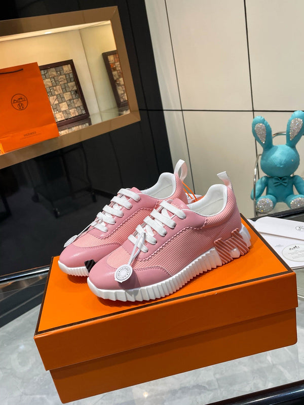 HM Bouncing Sneakers Pink Mesh and Sport Goatskin 531338