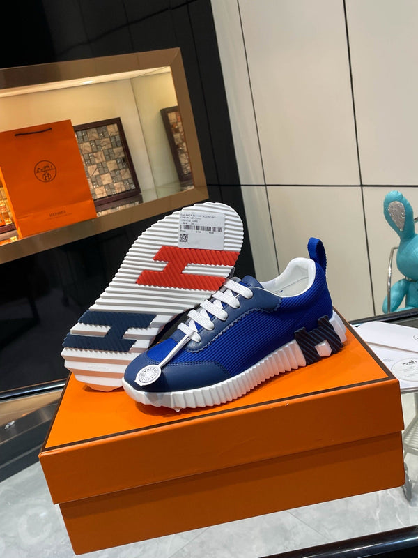 HM Bouncing Sneakers Blue Mesh and Sport Goatskin 531341