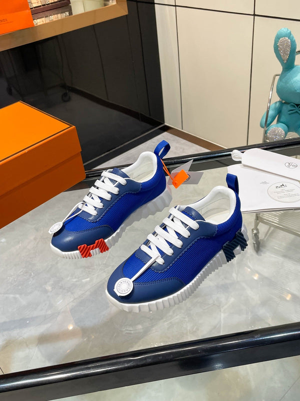 HM Bouncing Sneakers Blue Mesh and Sport Goatskin 531341