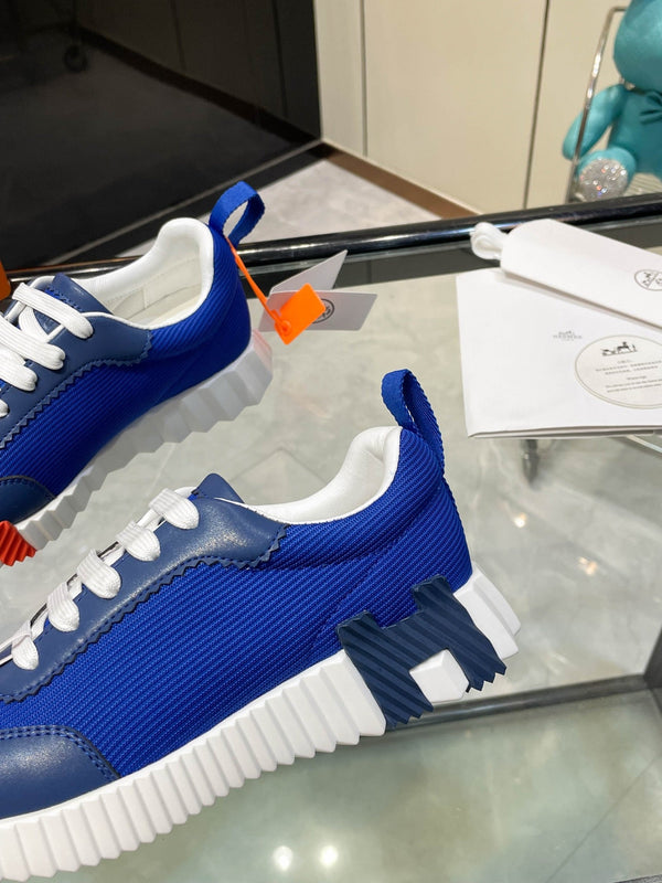 HM Bouncing Sneakers Blue Mesh and Sport Goatskin 531341