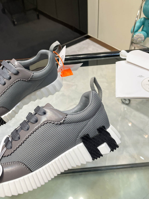 HM Bouncing Sneakers Dark Grey Mesh  and Sport Goatskin 531350