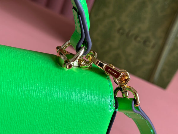 Borsa Gucci Horsebit in pelle verde 239807