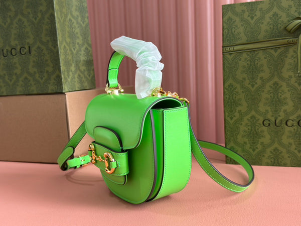 Borsa Gucci Horsebit in pelle verde 239807