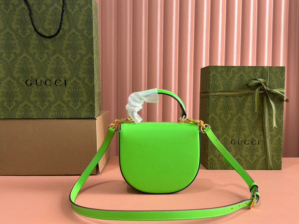 Borsa Gucci Horsebit in pelle verde 239807
