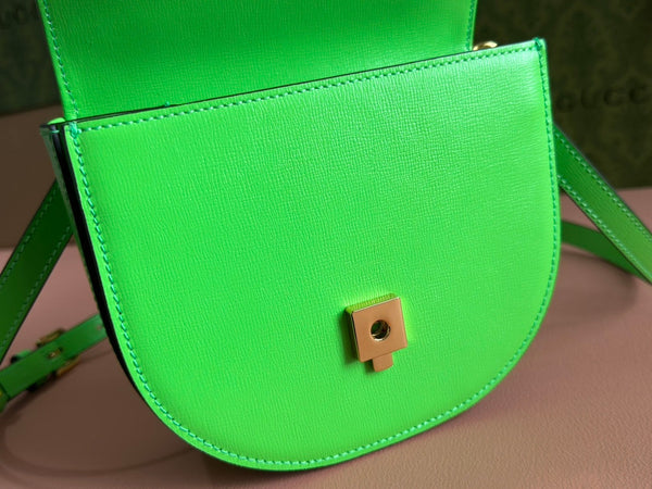Borsa Gucci Horsebit in pelle verde 239807