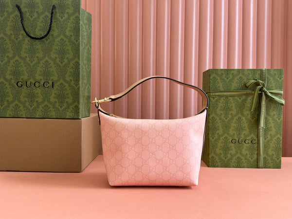 Borsa Gucci Ophidia 20cm in tela rosa 239922