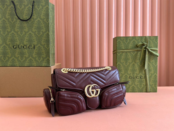 Borsa Gucci Marmont Rosso Ancora Pelle Rossa 244246