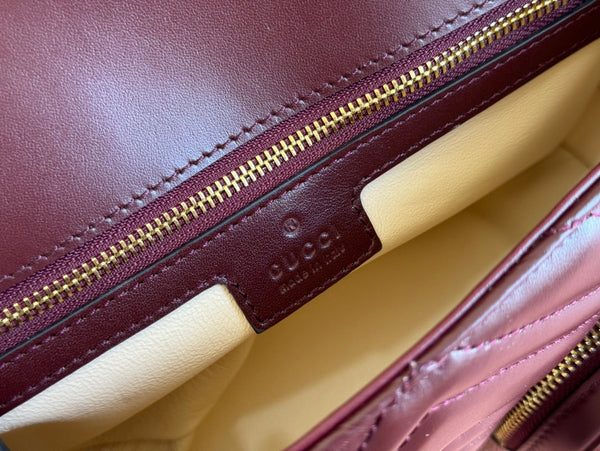 Borsa Gucci Marmont Rosso Ancora Pelle Rossa 244246