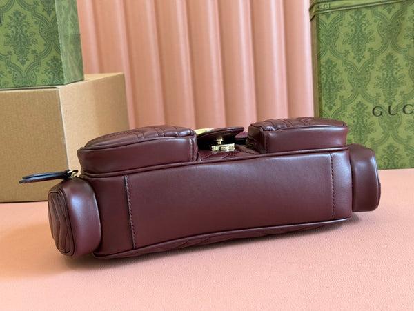 Borsa Gucci Marmont Rosso Ancora Pelle Rossa 244246