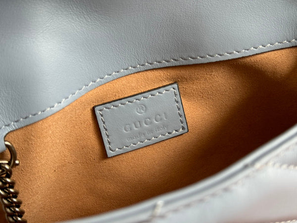 Gucci GG Marmont 16.5 Bag All Blue Calfskin 248349