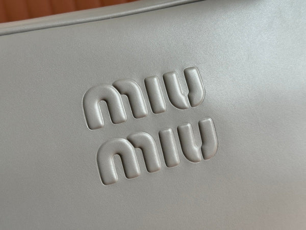 BEAU TOP HANDLE BAG 34 IN DARK GREY SMOOTH CALFSKIN