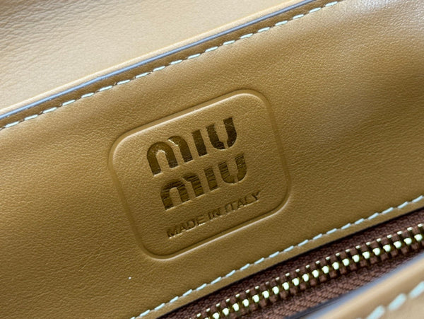 BEAU TOP HANDLE BAG 28 IN CHOCOLATE BROWN GLOSSY CALFSKIN GOLD HARDWARE