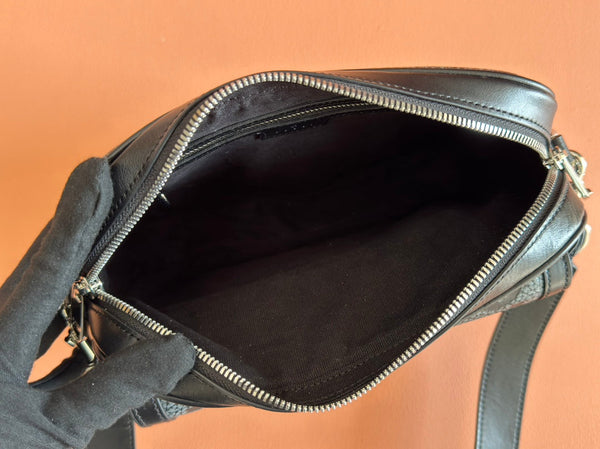 Gucci Waistbag Grigio mix Pelle nera 248428