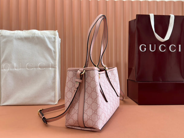 Borsa Gucci Ophidia 31cm in tela rosa 244357