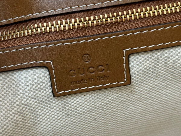 Gucci 73 Mini 27.5cm Bucket Bag Brown Smooth Leather 244436