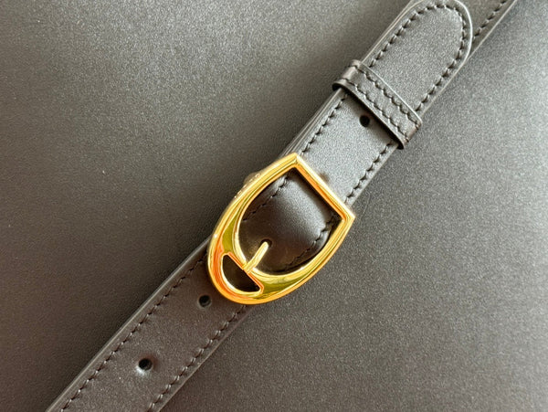 Gucci 73 Mini 27.5cm Bucket Bag Black Smooth Leather 244433