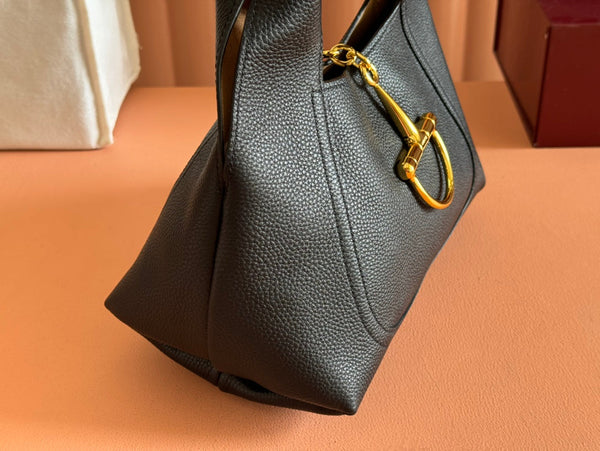 Gucci Solfbit Bag Black Calfskin 244322