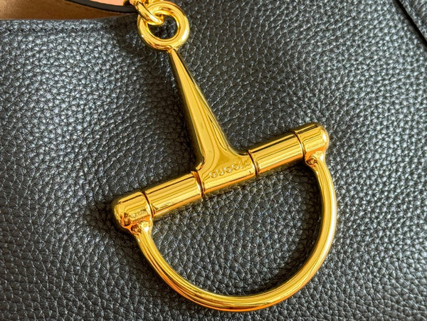 Gucci Solfbit Bag Black Calfskin 244322