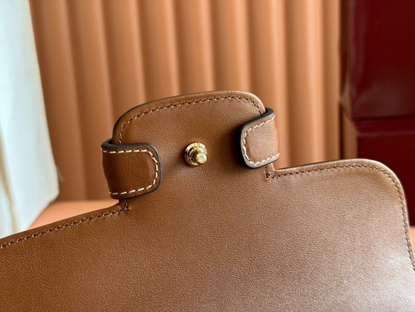 Borsa Gucci Horsebit 1995 in tela di vitello beige mix marrone